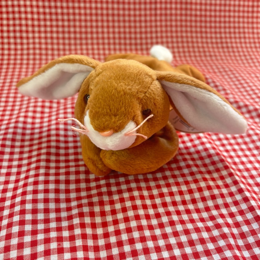 Ty Beanie Baby | Ears | Brown Plush Bunny